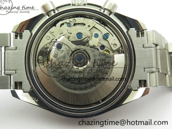 0507 Elegant Speedmaster Racing Master SS HRF 1:1 Best Edition White Dial on SS Bracelet A 7864